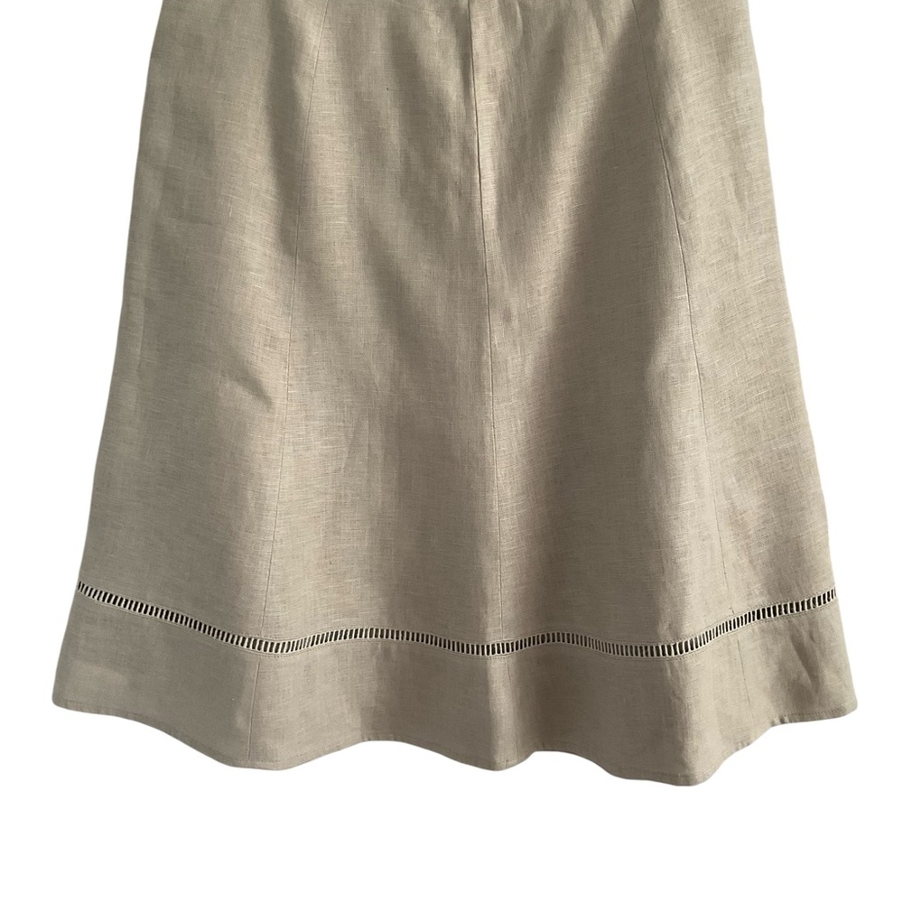 Talbots Beige A-Line Skirt Sz 4P Lined New w Tag